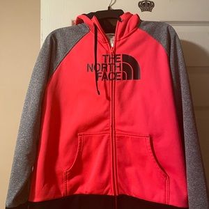 North Face zipped hoodie jacket